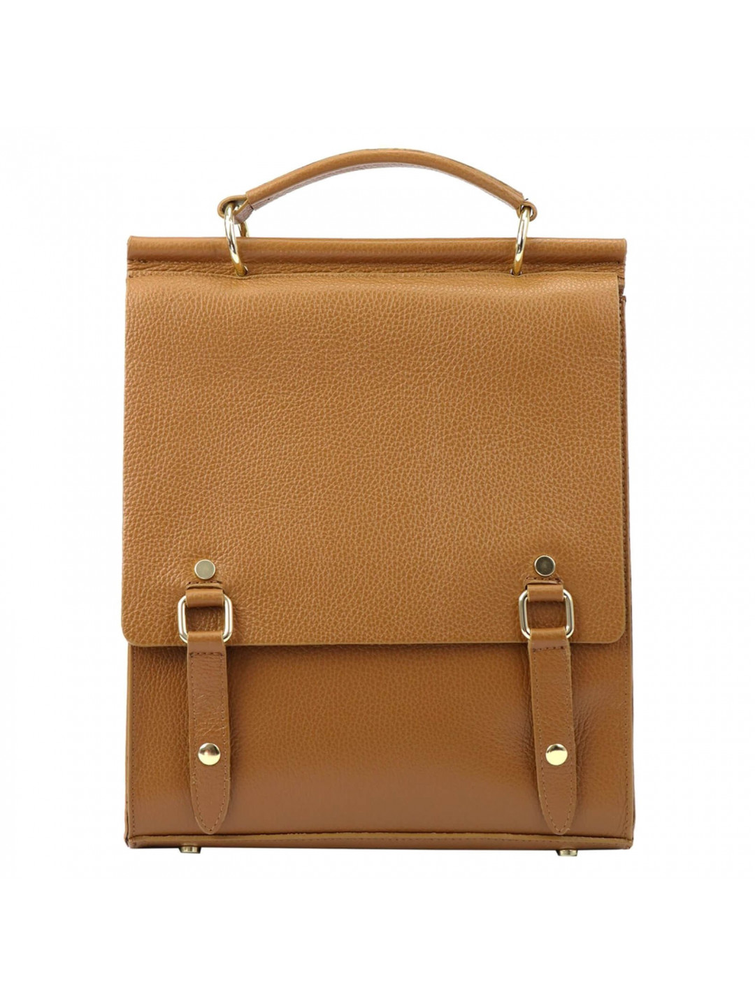 Dámský kožený batoh Vera Pelle Elsa – koňak